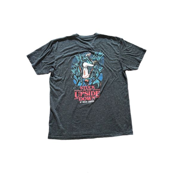 St. Louis Cardinals Busch Stadium in Upside Down Ozzie Smith Stranger Things Tee - Picture 1 of 3